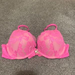 Body by Victoria, Pink lace push up bra 34c